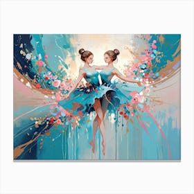 Two Ballerinas Canvas Print