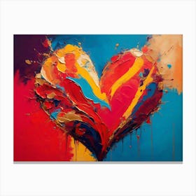 Heart Painting Canvas Print