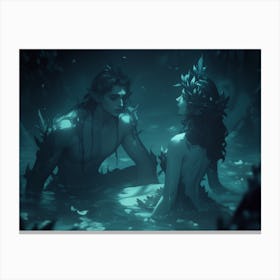 Swamp Mermaids Canvas Print