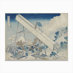In The Mountains Of Tōtōmi Province (1830–1833), Katsushika Hokusai Canvas Print
