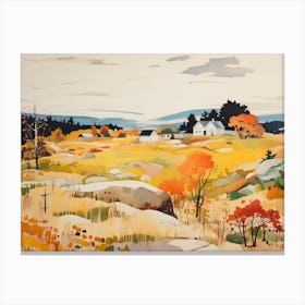 Maine Landscape - expressionism Canvas Print