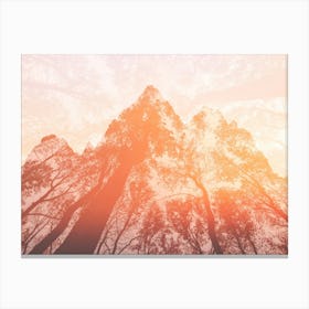 Sunrise In The Mountains - Teton Aspen Autumn Dreams Canvas Print