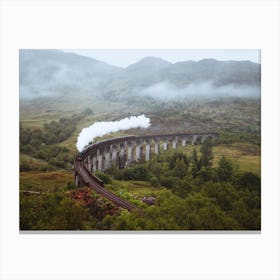 Glenfinnan Viaduct Railway In Inverness Shire, Scotland Canvas Print