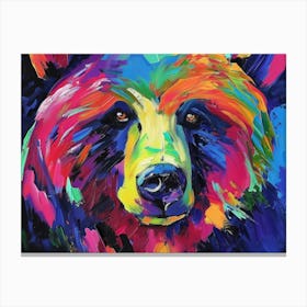 Colorful Bear 1 Canvas Print