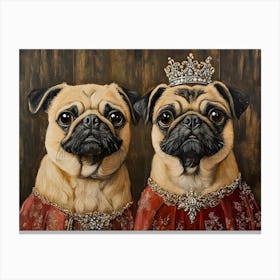 Regal Pug 5 Canvas Print