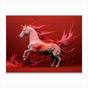 Unicorn 3d Illustration Canvas Print