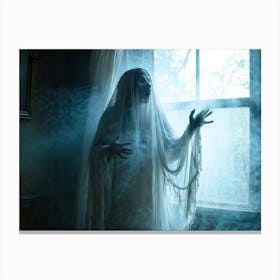 Ghost In The Window Canvas Print