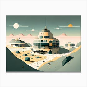 Futuristic City 39 Canvas Print