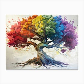 Rainbow Tree Of Life 1 Canvas Print