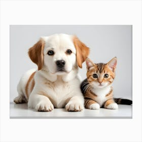 Dog And Cat 05 Canvas Print