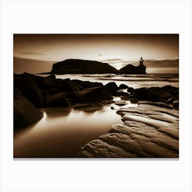 Lighthouse At Dusk 13 Canvas Print