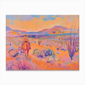 Cowboy Painting Nevada 3 Canvas Print