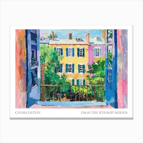 Charleston From The Window Series Poster Painting 2 Canvas Print