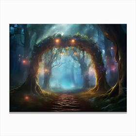 Fairy Forest Paintings Art Print 8 Canvas Print