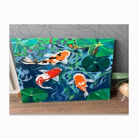 Just keep swimming Canvas Print