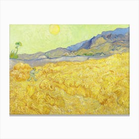 Wheatfield With A Reaper (1889), Vincent Van Gogh Canvas Print