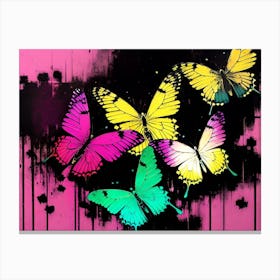 Colorful Butterflies 166 Canvas Print