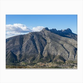 Sierra de Bernia mountain range Canvas Print