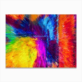 Acrylic Extruded Painting 66 Canvas Print