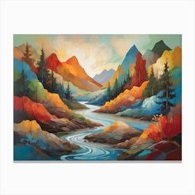 'River' 3 Canvas Print