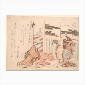 Attire, Katsushika Hokusai Canvas Print