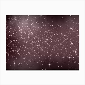 Mauve Shining Star Background Canvas Print