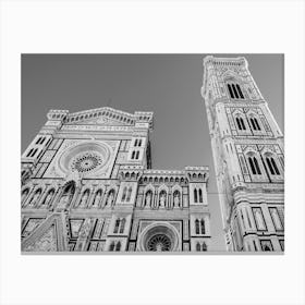 Florence In Black And White 5 Canvas Print