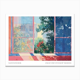 Santander From The Window Series Poster Painting 4 Canvas Print