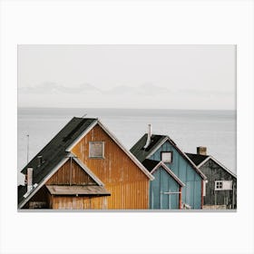 Icelandic Village Homes Canvas Print
