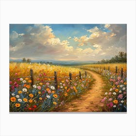 Path In The Meadow 2 Canvas Print