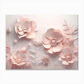 Pink Flowers Canvas Print