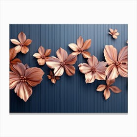 Copper Flowers Canvas Print