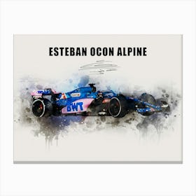 Esteban Ocon Alpine Canvas Print