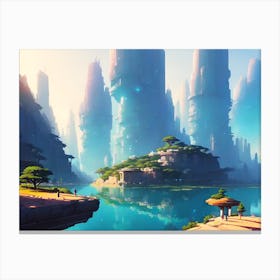 Fantasy City 3 Canvas Print