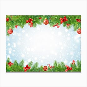 Season Background Holiday Merry Ornament Text New Year Decorating Eve Happy Design Card (8) Canvas Print