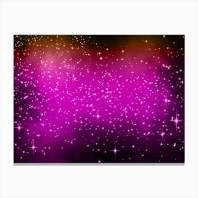 Red, Pink Shining Star Background Canvas Print