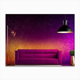 Autumn Themed Business Wallpaper Showcasing A Gradient Of Pink To Purple With A Splash Of Colorful Canvas Print