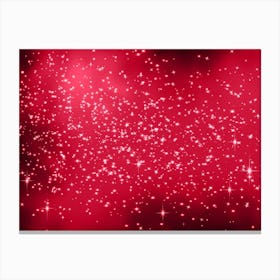 Radical Red Shining Star Background Canvas Print