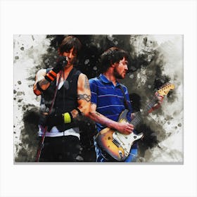 Smudge John Frusciante Ft Anthony Kiedis Rhcp Canvas Print