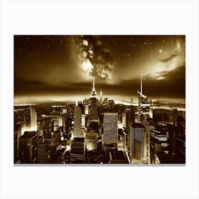 New York City At Night 27 Canvas Print