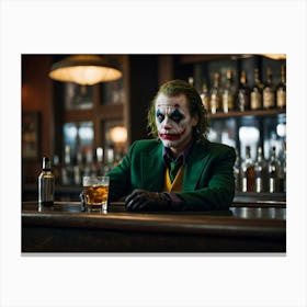 Joker At The Bar 4 Canvas Print