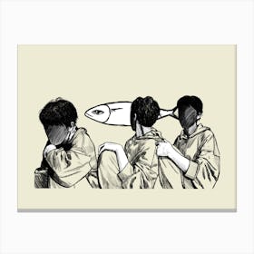 Thinking Canvas Print