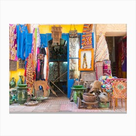 Colorful Market In Morocco Canvas Print