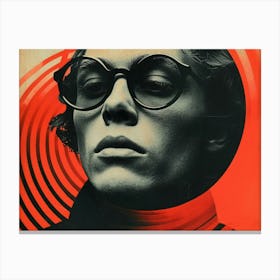 Typographic Illusions in Surreal Frames: John Lennon Canvas Print