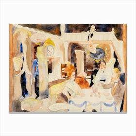 Lulu And Alva Schön At Lunch (1918), Charles Demuth Canvas Print