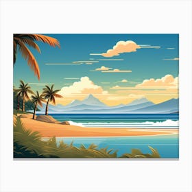 Tropical Landscape Canvas Print