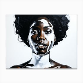 Mural Art Painting Of Beautiful Woman 46 Canvas Print