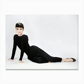 Audrey Hepburn Poses For Her Publicity Photo To Promote The Film Sabrina Canvas Print