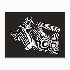 Zebra Girl Canvas Print