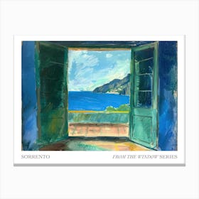 Sorrento From The Window Series Poster Painting 1 Canvas Print